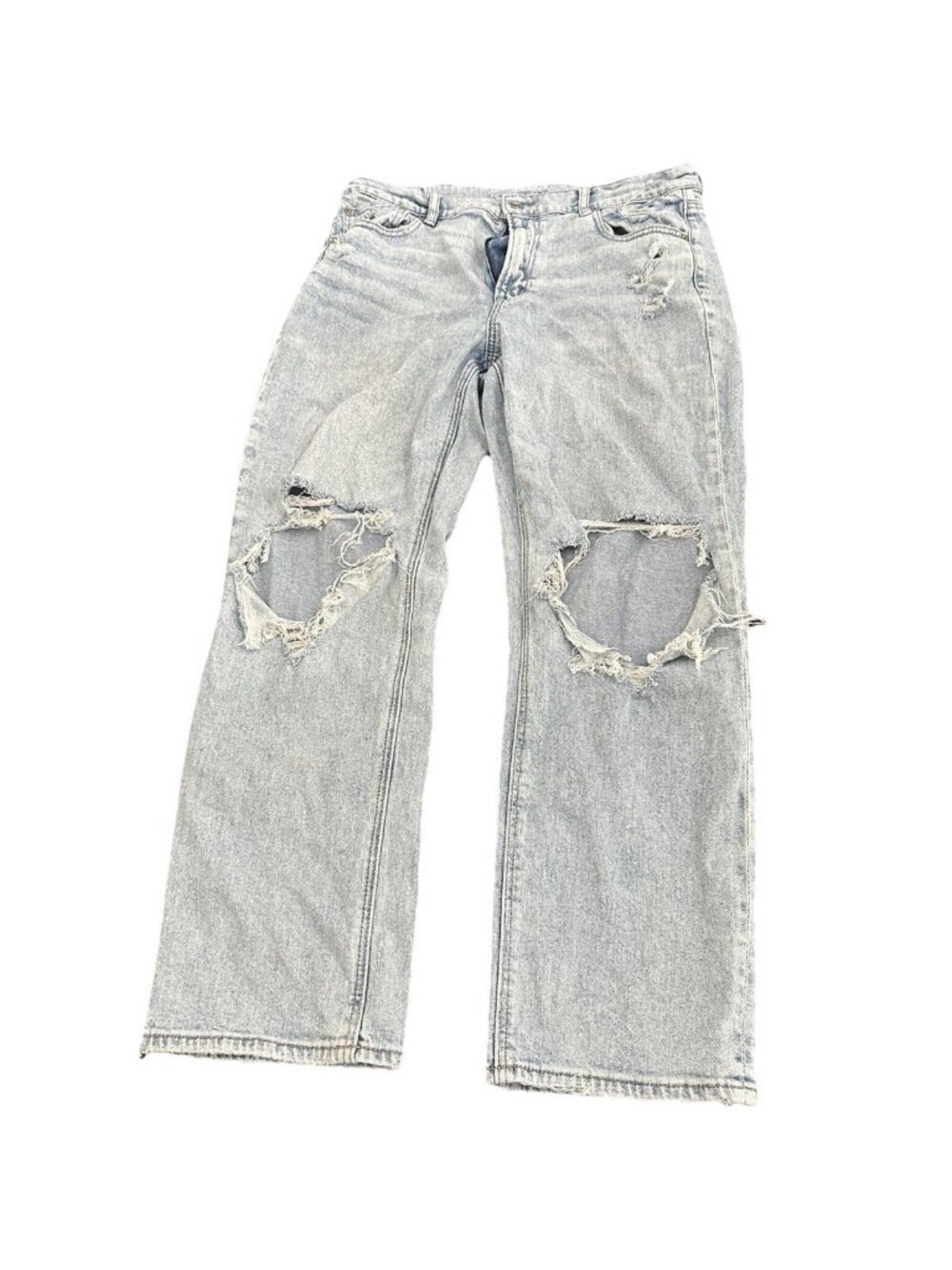 Women American Eagle Stretch Real Good Super High Rise Ankle Straight Jeans 14